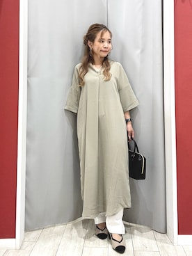 「アイテム（ショルダーバッグ）」を使った、shio さん（レディース・143cm）の夏コーディネート