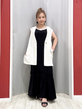 「ジレ」｜shio さん（レディース・143cm）の夏コーディネート