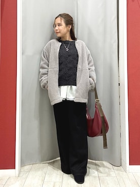 「アイテム（ブーツ）」を使った、shio さん（レディース・143cm）の秋コーディネート