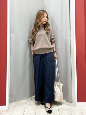 「アイテム（ニット/セーター）」を使った、shio さん（レディース・143cm）の秋コーディネート