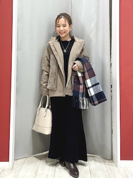 「アイテム（ワンピース/ドレス）」を使った、shio さん（レディース・143cm）の秋コーディネート