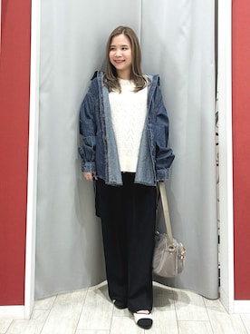 「Lee（リー）のアイテム（バッグ）」を使った、shio さん（レディース・143cm）の春コーディネート