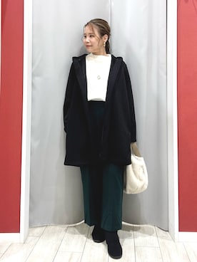 「アイテム（ブーツ）」を使った、shio さん（レディース・143cm）の秋コーディネート