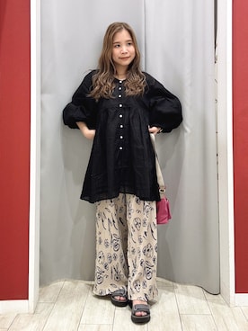 「アイテム（バッグ）」を使った、shio さん（レディース・143cm）の夏コーディネート