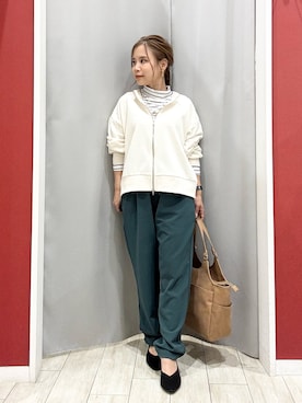 「アイテム（トートバッグ）」を使った、shio さん（レディース・143cm）の秋コーディネート