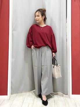 「アイテム（トートバッグ）」を使った、shio さん（レディース・143cm）の秋コーディネート