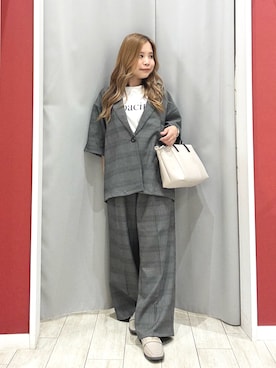 「アイテム（Tシャツ/カットソー）」を使った、shio さん（レディース・143cm）の秋コーディネート