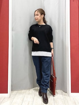 「アイテム（シューズ）」を使った、shio さん（レディース・143cm）の秋コーディネート