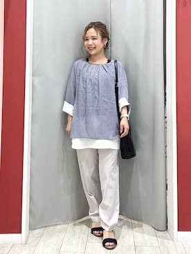 「SHOO・LA・RUE（シューラルー）のアイテム」を使った、shio さん（レディース・143cm）の春コーディネート