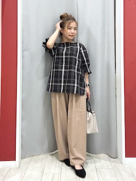 「アイテム（トートバッグ）」を使った、shio さん（レディース・143cm）の夏コーディネート