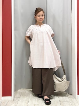 「アイテム（チュニック）」を使った、shio さん（レディース・143cm・20代）の夏コーディネート