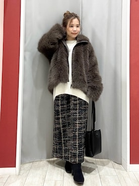 「アイテム（アクセサリー）」を使った、shio さん（レディース・143cm）の冬コーディネート