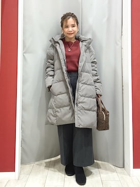 「アイテム（ダウンジャケット/コート）」を使った、shio さん（レディース・143cm）の秋コーディネート