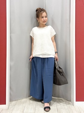 「アイテム（トートバッグ）」を使った、shio さん（レディース・143cm）の夏コーディネート