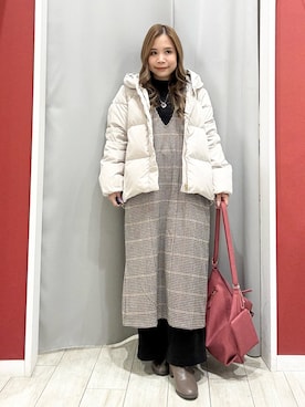 「アイテム（ワンピース/ドレス）」を使った、shio さん（レディース・143cm）の冬コーディネート