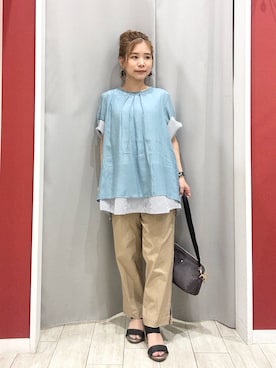 「DRESKIP（ドレスキップ）のアイテム」を使った、shio さん（レディース・143cm）の夏コーディネート