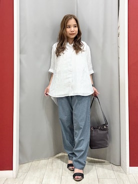 「アイテム（バッグ）」を使った、shio さん（レディース・143cm）の夏コーディネート