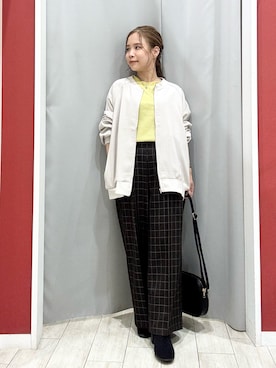 「アイテム（ブルゾン）」を使った、shio さん（レディース・143cm）の秋コーディネート