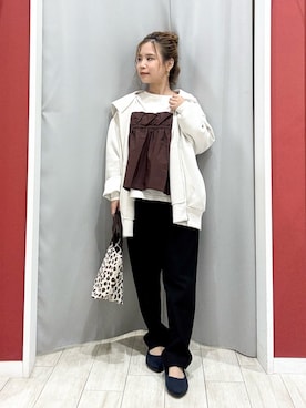 「SHOO・LA・RUE（シューラルー）のアイテム」を使った、shio さん（レディース・143cm）の秋コーディネート
