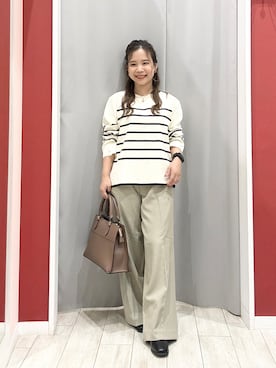 「SHOO・LA・RUE（シューラルー）のアイテム（その他パンツ）」を使った、shio さん（レディース・143cm）の秋コーディネート