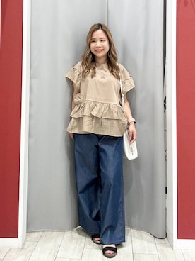 「アイテム（チャーム）」を使った、shio さん（レディース・143cm）の夏コーディネート