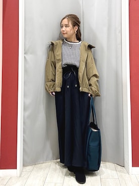 「SHOO・LA・RUE（シューラルー）のアイテム（ブーツ）」を使った、shio さん（レディース・143cm）の秋コーディネート