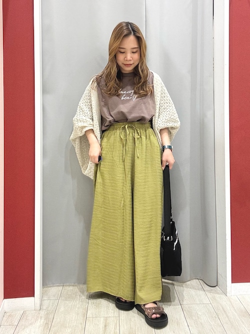 セール】リネンライク 透かし編みボレロカーディガン