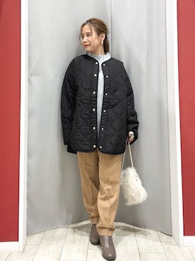 「アイテム（ブルゾン）」を使った、shio さん（レディース・143cm）の秋コーディネート