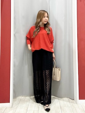 「アイテム（ニット/セーター）」を使った、shio さん（レディース・143cm）の秋コーディネート