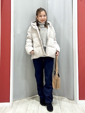 「アイテム（ネックレス）」を使った、shio さん（レディース・143cm）の秋コーディネート