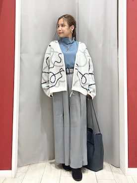 「アイテム（バッグ）」を使った、shio さん（レディース・143cm）の秋コーディネート