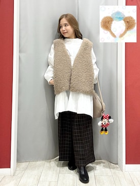 「アイテム（シューズ）」を使った、shio さん（レディース・143cm）の秋コーディネート