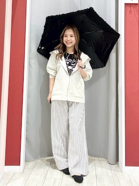 「雨の日コーデ」｜shio さん（レディース・143cm）の夏コーディネート