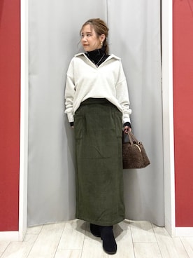 「アイテム（アクセサリー）」を使った、shio さん（レディース・143cm）の秋コーディネート