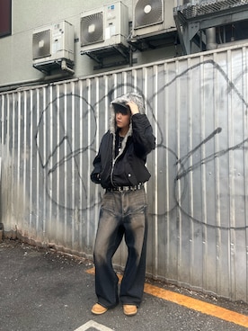 「アイテム（その他アウター）」を使った、marina_888さん（レディース・170cm）の秋コーディネート