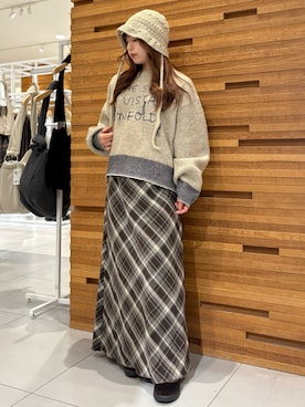 「アイテム（その他シューズ）」を使った、かおりさん（レディース・147cm）の秋コーディネート