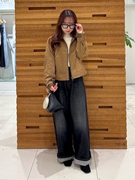 「アイテム（その他アウター）」を使った、かおりさん（レディース・147cm・20代）の秋コーディネート