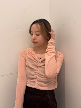 「SENSE OF PLACE by URBAN RESEARCH（センスオブプレイスバイアーバンリサーチ）のアイテム（Tシャツ/カットソー）」を使った、かおりさん（レディース・147cm）の秋コーディネート