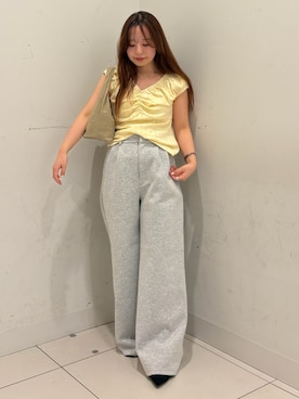 「RODE SKO（ロデスコ）のアイテム」を使った、かおりさん（レディース・147cm）の春コーディネート