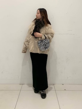 かおりさん（レディース・147cm）の冬コーディネート