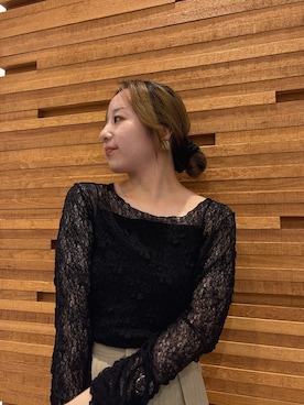 「SENSE OF PLACE by URBAN RESEARCH（センスオブプレイスバイアーバンリサーチ）のアイテム（キャミソール）」を使った、かおりさん（レディース・147cm）の秋コーディネート
