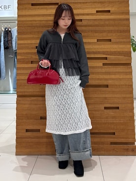 「秋のシャツ着こなし術」｜かおりさん（レディース・147cm）の秋コーディネート