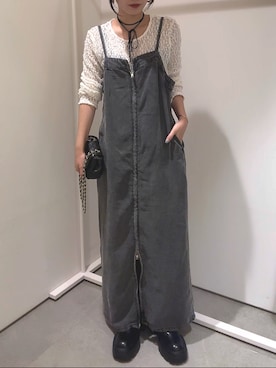 「アイテム（ブーツ）」を使った、MEGUMI  さん（レディース・154cm）の夏コーディネート