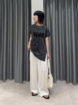 「DouDou（ドゥドゥ）のアイテム（パンツ）」を使った、MEGUMI  さん（レディース・154cm）の夏コーディネート