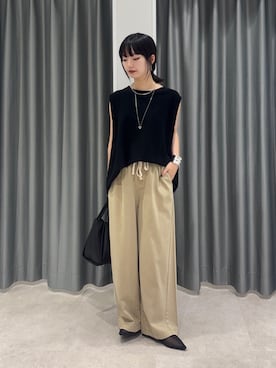 「DouDou（ドゥドゥ）のアイテム」を使った、MEGUMI  さん（レディース・154cm）の春コーディネート