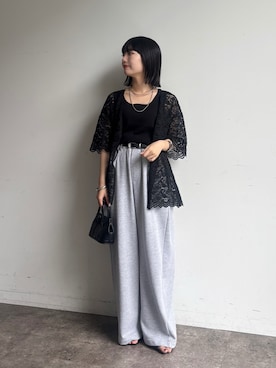 「DouDou（ドゥドゥ）のアイテム（パンツ）」を使った、MEGUMI  さん（レディース・154cm）の夏コーディネート