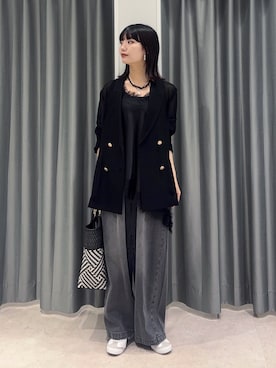 「DouDou（ドゥドゥ）のアイテム（パンツ）」を使った、MEGUMI  さん（レディース・154cm）の春コーディネート