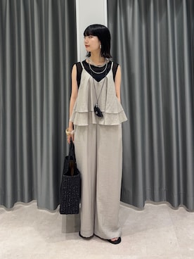 「DouDou（ドゥドゥ）のアイテム（バッグ）」を使った、MEGUMI  さん（レディース・154cm）の夏コーディネート