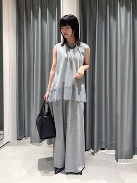 「DouDou（ドゥドゥ）のアイテム（トップス）」を使った、MEGUMI  さん（レディース・154cm）の春コーディネート