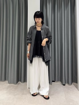 「154cm」｜MEGUさん（レディース・154cm）の夏コーディネート